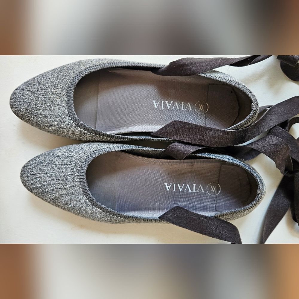 Vivaia Ballerina Flat - Silver